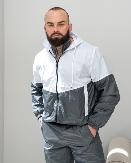 Костюм плащівка ультра сіро-білий S XL | Зображення 5