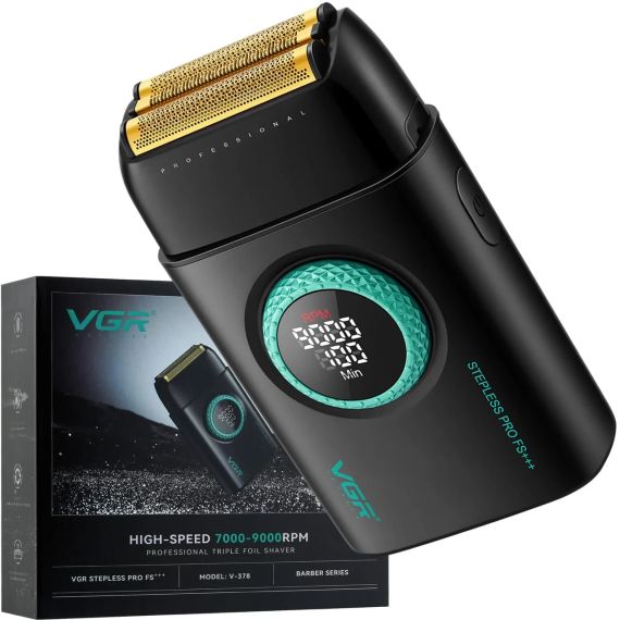 Бритва VGR 378 Black / Шейвер двойное лезвие, триммер / Бритва с LED дисплеем | Зображення 2