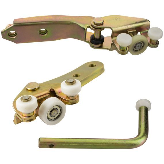 VW T4 (90-04) ролики (із короткою лапкою) бічних зсувних дверей права сторона 3 шт комплект, Фольцваген Т4 | Зображення 1