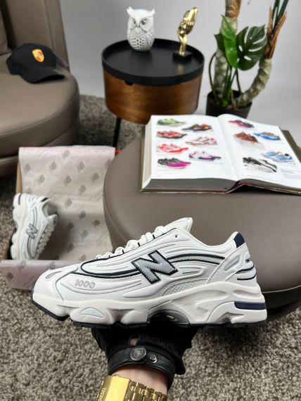 Мужские кроссовки New 1000 White Black весна / літо / осінь А3631 43 27.5 см | Зображення 1