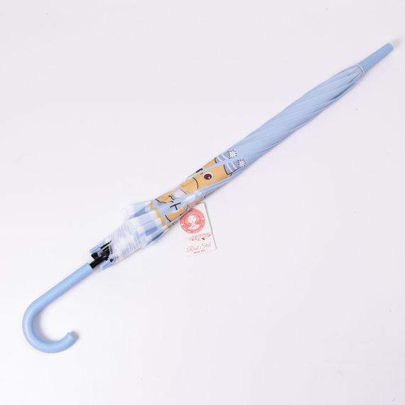 Класична дитяча парасолька-тростина напівавтомат з поліестеру міцна надійна 8 спиць діаметр 94 см Блакитний HP-23-11BL | Зображення 2