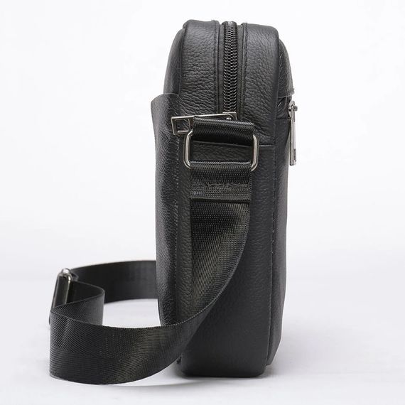 Практична чоловіча сумка слінг, Чоловіча чорна сумка, Сумки слінг чоловічі крос-боді HZ-21 | Зображення 3