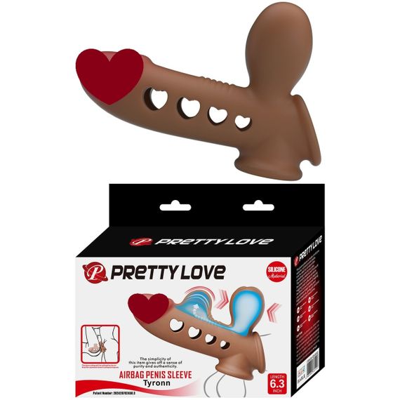 Насадка на пенис PRETTY LOVE Tyronn, Silicone, Waterproof sexstyle