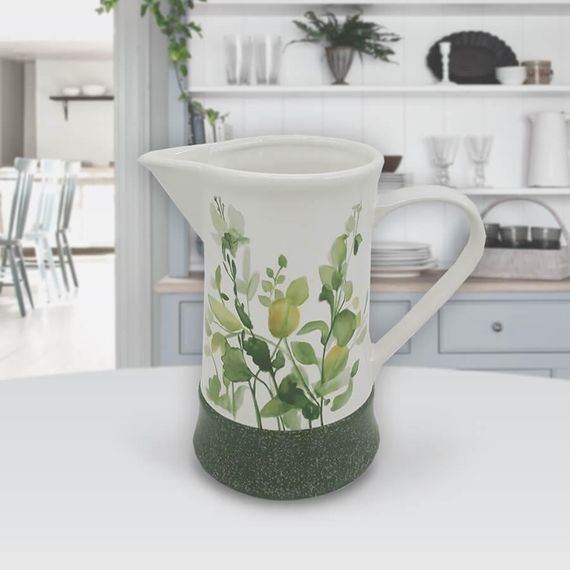 Глечик керамічний Maestro Літній луг MR-20032-55, 1 л, для води, молока, напоїв | Зображення 1