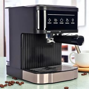 Кухонна кавоварка Crownberg CB-1572 1200Вт напівавтоматична 1.8л з сенсорним керуванням 20 бар NP-85