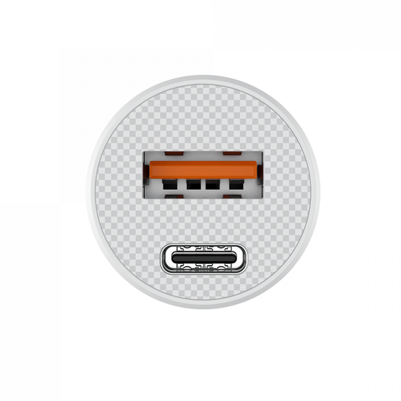 Автомобільний зарядний пристрій HAVIT HV-CC2022 20W USB+USB-C White зі швидкою зарядкою | Зображення 5