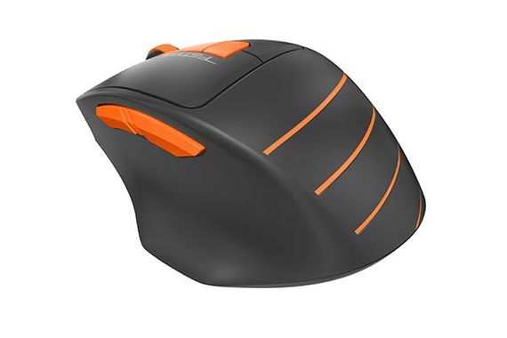 Миша бездротова A4Tech Fstyler FG30 (Orange),  USB, колір чорний+помаранчевий | Зображення 2
