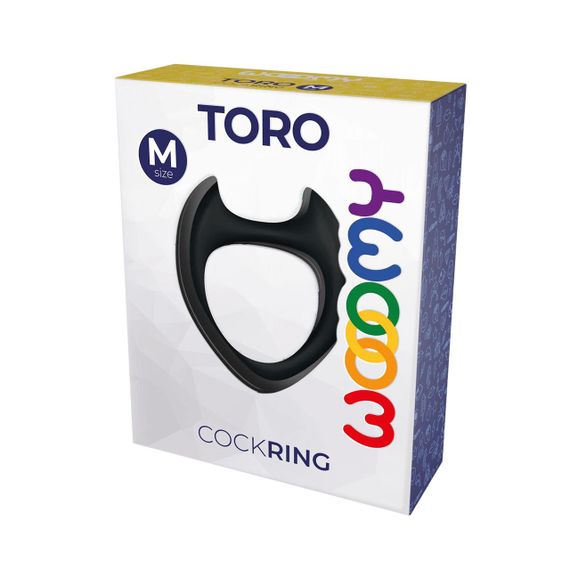 Ерекційне кільце Wooomy Toro M Black Sex Aura | Зображення 2