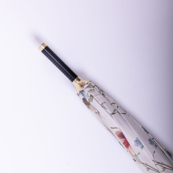 Класична парасолька-тростина напівавтомат з поліестеру 7 спиць діаметр 99 см Бежева HP-23-7BE | Зображення 9