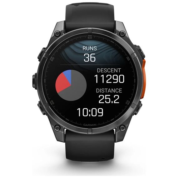 Смарт-годинник Garmin fenix 8 47mm, AMOLED, Glass/SS, SlateGray Steel/Black, BlkBnd, GPS (010-02904-00) | Зображення 6