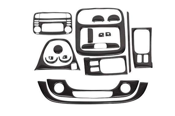 Накладка на торпеду чорний рояль для Renault Trafic 2015↗ рр. | Зображення 4