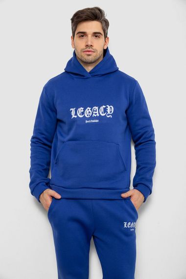 Спортивний костюм чоловічий на флісі, колір синій, 238R57046 | Зображення 1