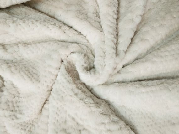 Плед-Покривало LUX Крем Love You 220 x 240 см | Зображення 1