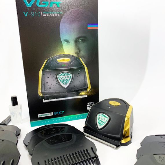 Професійний бездротовий тример VGR V-910, Домашня машинка акумуляторна для стрижки волосся PX-19 | Зображення 3