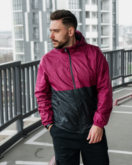 Вітровка Фентезі бордово-чорний S XL | Зображення 7