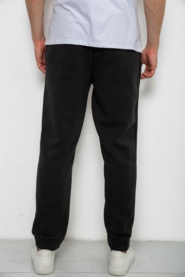 Спортивные штаны мужские на флисе, цвет черный, 238R01908 | Зображення 3