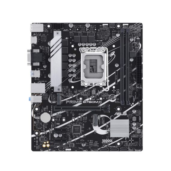 Материнcкая плата ASUS PRIME B760M-K s1700 B760 2xDDR5 M.2 HDMI D-Sub mATX 90MB1FI0-M1EAY0