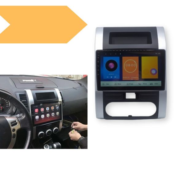 Штатна автомагнітола Nissan X-Trail 2007-2013 (10") Android 10.1 (4/32) чорна (MER-14122_5673)