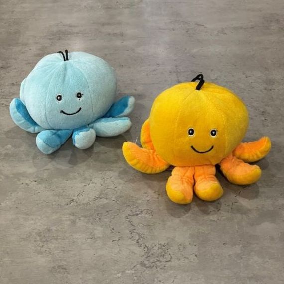Игрушка для собак ОСЬМИНОГ плюшевый с пищалкой FeiPet 18см