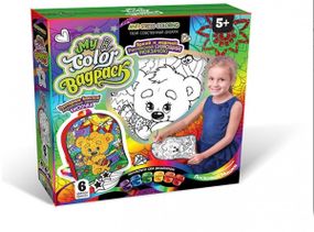 Комплект креативного творчості My Color BagPack CBP-01 рюкзак-розмальовка  Ведмедик