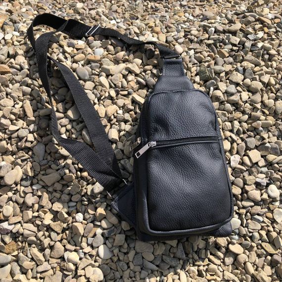 Сумка крос-боді гладка, Сумки слінг чоловічі крос боді, Чоловіча міська сумка крос-боді HR-62 | Зображення 6