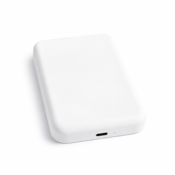 Магнітний павербанк Magnetic Battery Pack 20000 mAh з бездротовою зарядкою 15 W (MagSafe сумісний), білий | Зображення 2