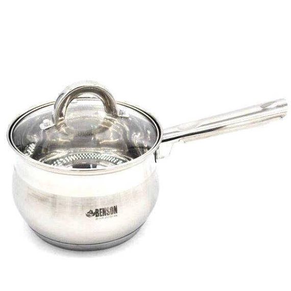 Набір посуду Benson 10 предметів із нержавіючої сталі (BN-211)