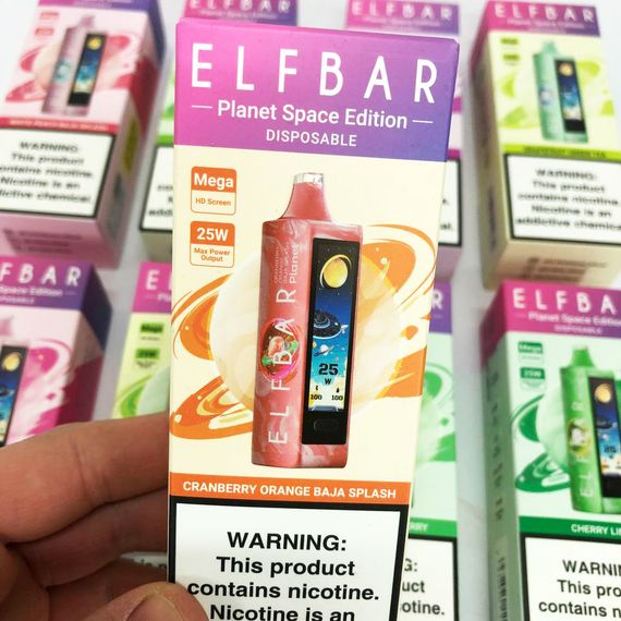 ELF BAR Planet 25000. Журавлина Апельсин Баджо (Cranberry Orange Baja Splash) | Зображення 1