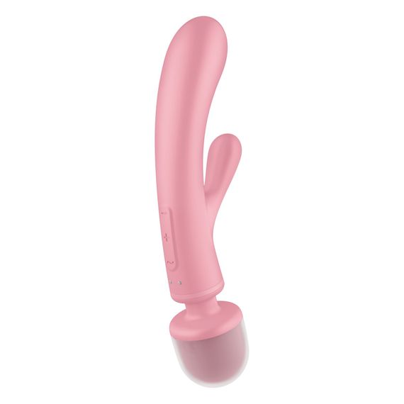 Вібратор-кролик з вібромасажером Satisfyer Triple Lover Pink, 3 мотори | Зображення 3