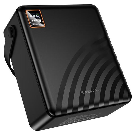 Портативний ЗП Power Bank Borofone BJ85 Myriad 22.5W+PD20W with lighting 100000 mAh Black | Зображення 3