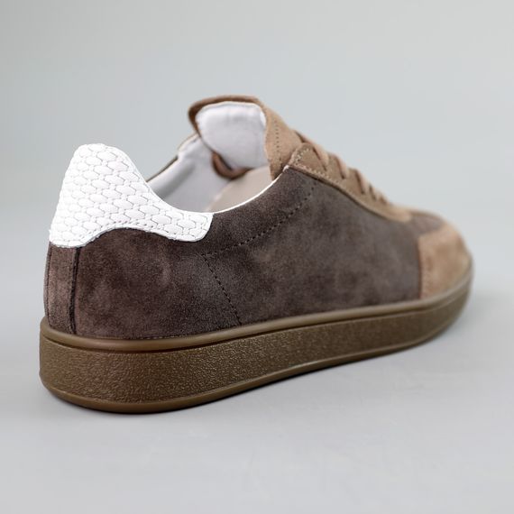 Кеди жіночі замшеві 591443 Коричневі 36 37 38 39 40 41 | Зображення 5