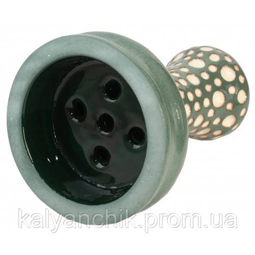 Чаша для Кальяна ETNA Katana Dot Glaze Dark Green | Зображення 1