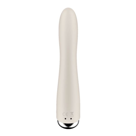 Вібратор точки G з обертанням Satisfyer Spinning Vibe 1 Beige, 2 мотори | Зображення 3