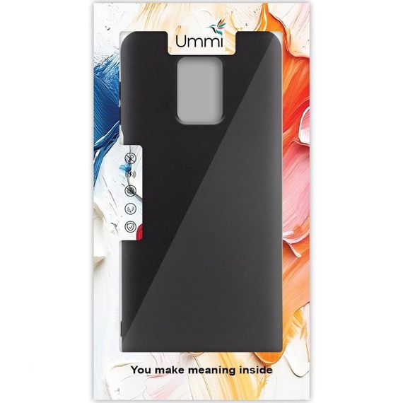 Чохол Silicone Cover Ummi Lakshmi (AA) для Xiaomi Redmi Note 9s / Note 9 Pro / Note 9 Pro Max Чорний / Black | Зображення 1