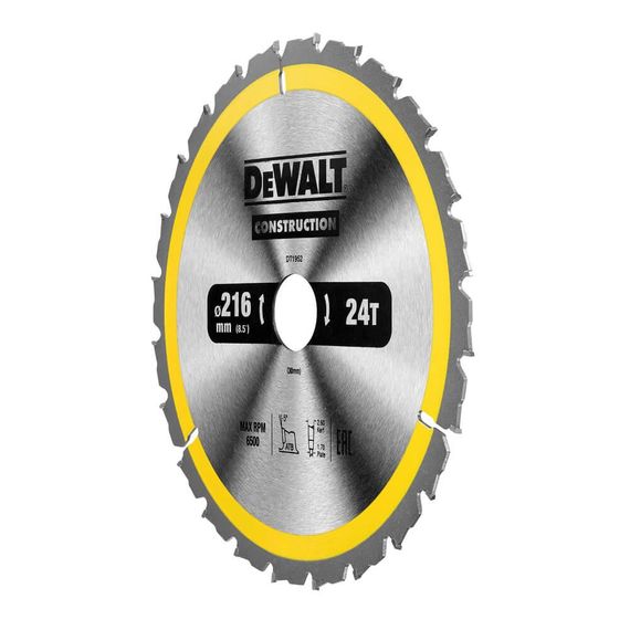 Диск пильний CONSTRUCTION 216*30мм DeWALT DT1952 | Зображення 1