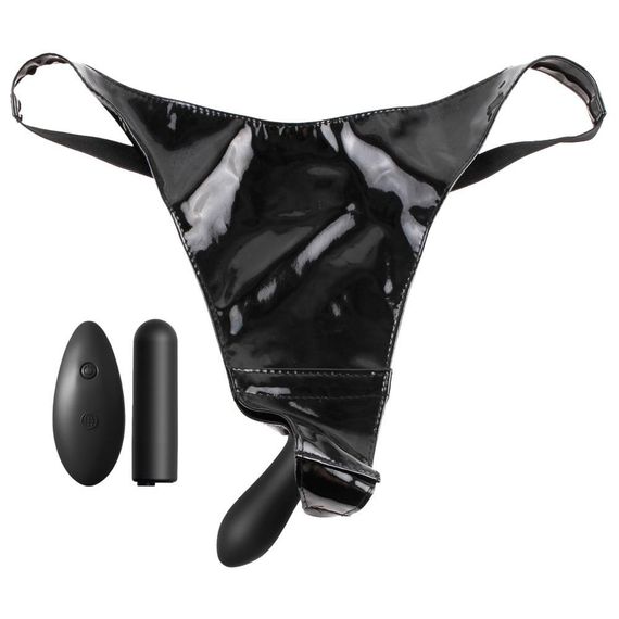 Вибратор в трусики Pipedream Fetish Fantasy с дистанционным управлением, черный Sex Aura