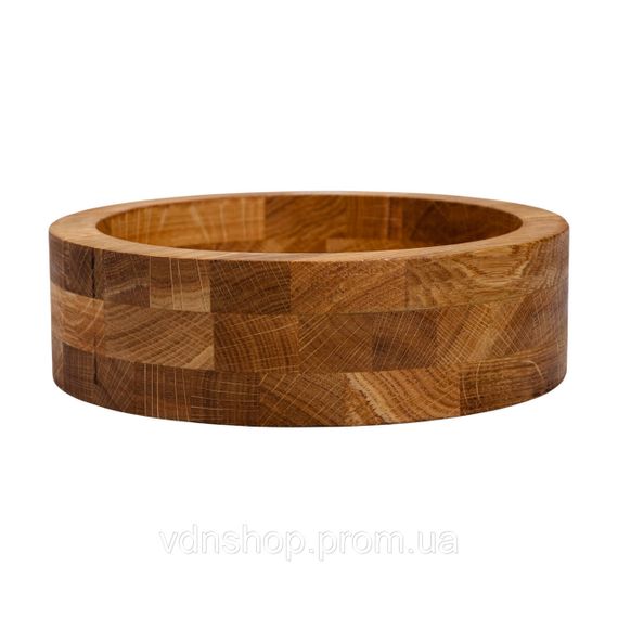Дерев'яна миска для подачі 25 см глибока з дуба B2W250206 | Зображення 1