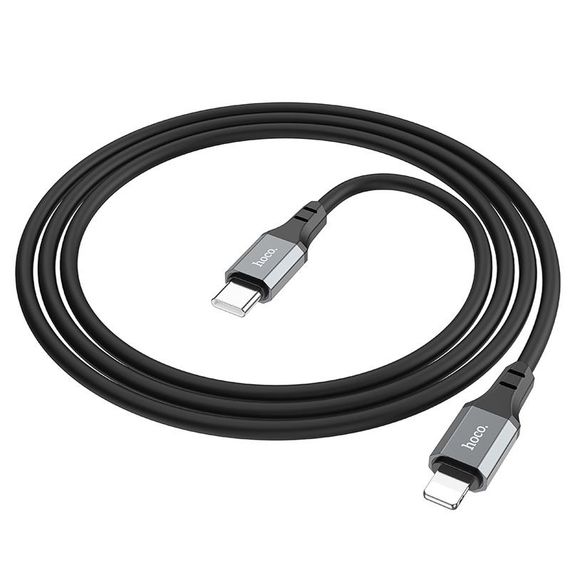 Дата кабель Hoco X86 Spear Type-C to Lightning 20W (1m) Black | Зображення 2