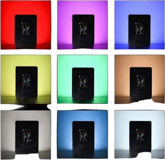 LED-лампа RGB F99 для студійного освітлення 22х15,5см з пультом, від мережі (234575641_826) | Зображення 9