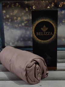 Простынь на резинке с наволочкой Belizza Gul 100х200см Сатин