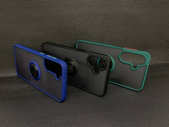 Чохол Samsung Galaxy S21 Plus Ring Magnet матовий з кільцем-тримачем Синій | Зображення 2