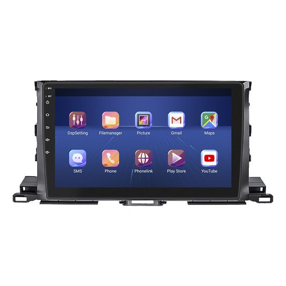 Штатная магнитола Lesko для Toyota Highlander III (U50) Рестайлинг 2016-2019 экран 10" 2/32Gb 4G Wi-Fi GPS Top | Зображення 1
