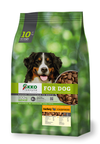 Сухой корм Экко гранула премиум для собак с индейкой, четырехлистник 5кг