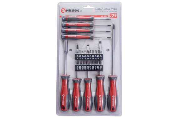 Набор отверток Intertool - PH x SL с битами 29 ед. (VT-3329) | Зображення 6