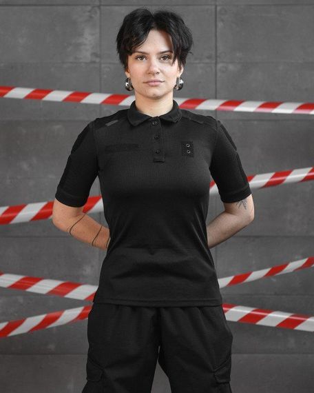 Женское поло black НП4951