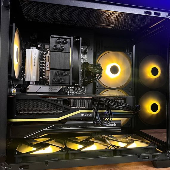 Збірка на замовлення:  ігровий ПК AeroCool Dryft Mini Tower / AMD Ryzen 5 7500F (6 (12) ядер по 3.7 - 5.0 GHz) / 32 GB DDR5/1000 GB SSD M.2/AMD Radeon RX 7800 XT, 16 GB GDDR6, 256-bit/800W | Зображення 4