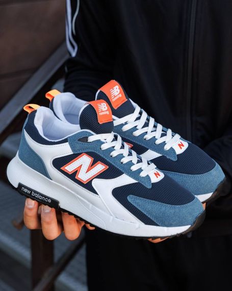 Кросівки New Balance весна-літо колір синій/білий | Зображення 3