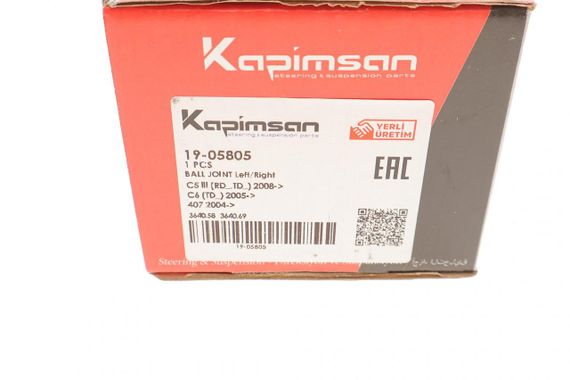 Опора кульова передня знизу Citroen C5 C6 Peugeot 407 508 04- 19-05805 | Зображення 5