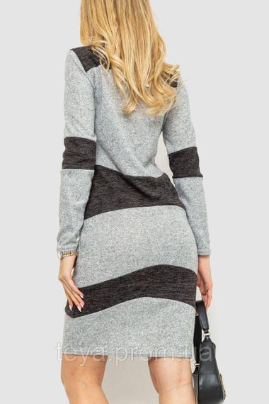 Стильна жіноча сукня два кольори сезон демісезон колір сірий FG_01183 | Зображення 3