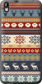 Чехол на HTC Desire 816 Рождественский орнамент "3303u-169-17620"